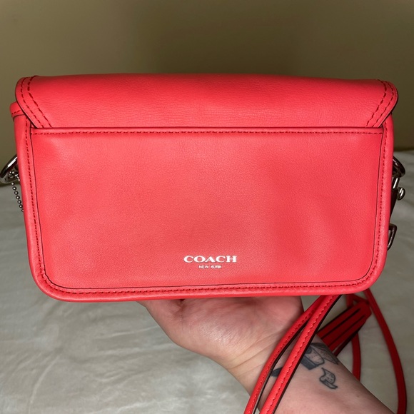 Coach Legacy Leather Pink Penny Crossbody - Picture 8 of 10